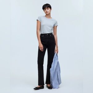 Madewell black washed 90’s tall curvy straight leg jeans from